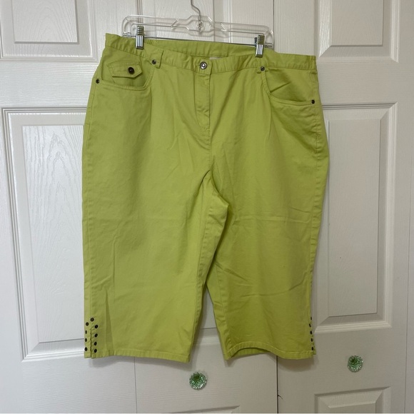 Ruby Rd Favorites Women’s capris size 20W green - Picture 1 of 10